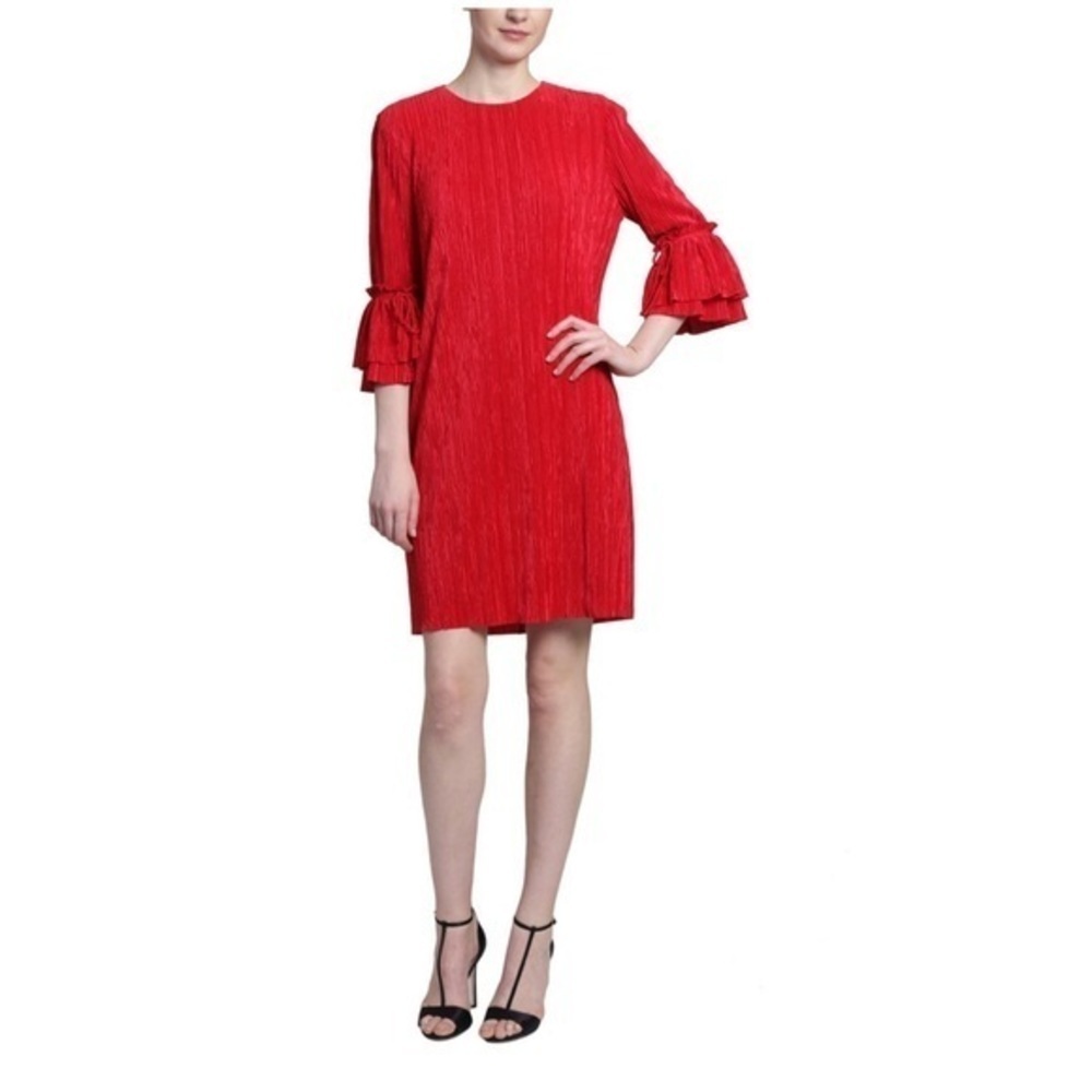 Badgley Mischa Pleated Shift Dress